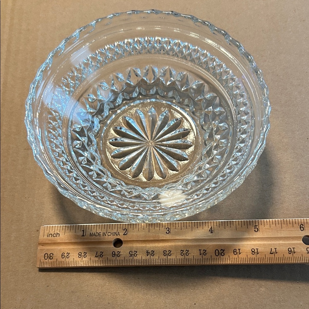Vintage  Clear Glass Bowl